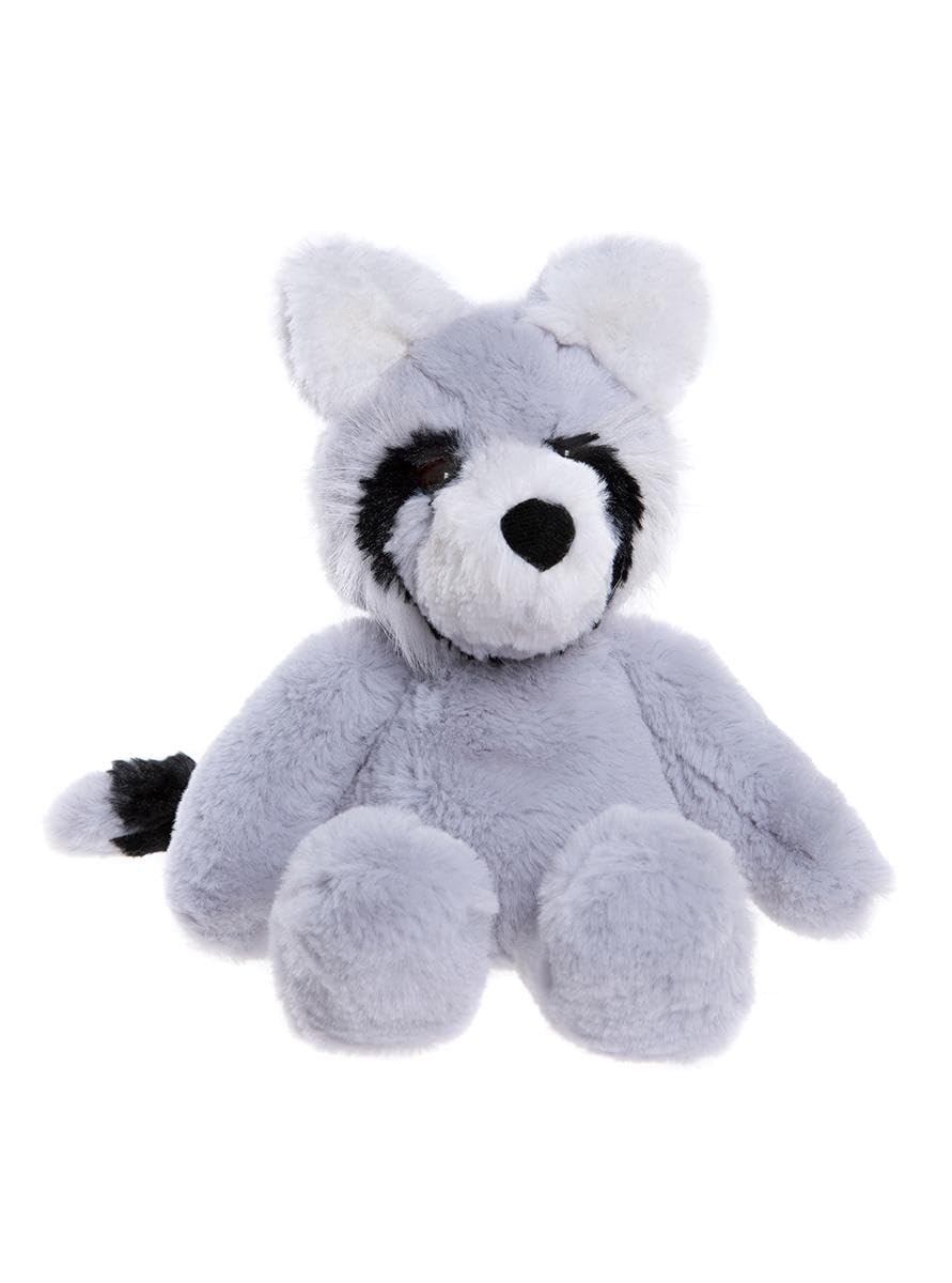 Charlie Bears Bear & Me Riley Raccoon Teddy Bear Soft Cloudy Grey Plush Animal Cute Toy Stuffed - 9.5 Inches Tall