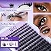 B&Q Manga Lash Clusters with Spikes Wet-Look Individual Lashes Salon Volume D Curl Eyelash Clusters 10-18mm Anime Lashes 156PCS Reusable DIY Cluster Eyelash Extensions for Beginners(SalonSpike01)