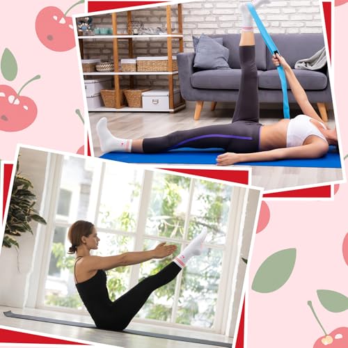 Image of Jspupifip Cute Pilates Socks for Women | Non Slip Yoga Socks with Grips for Barre Workout Athletic Hospital