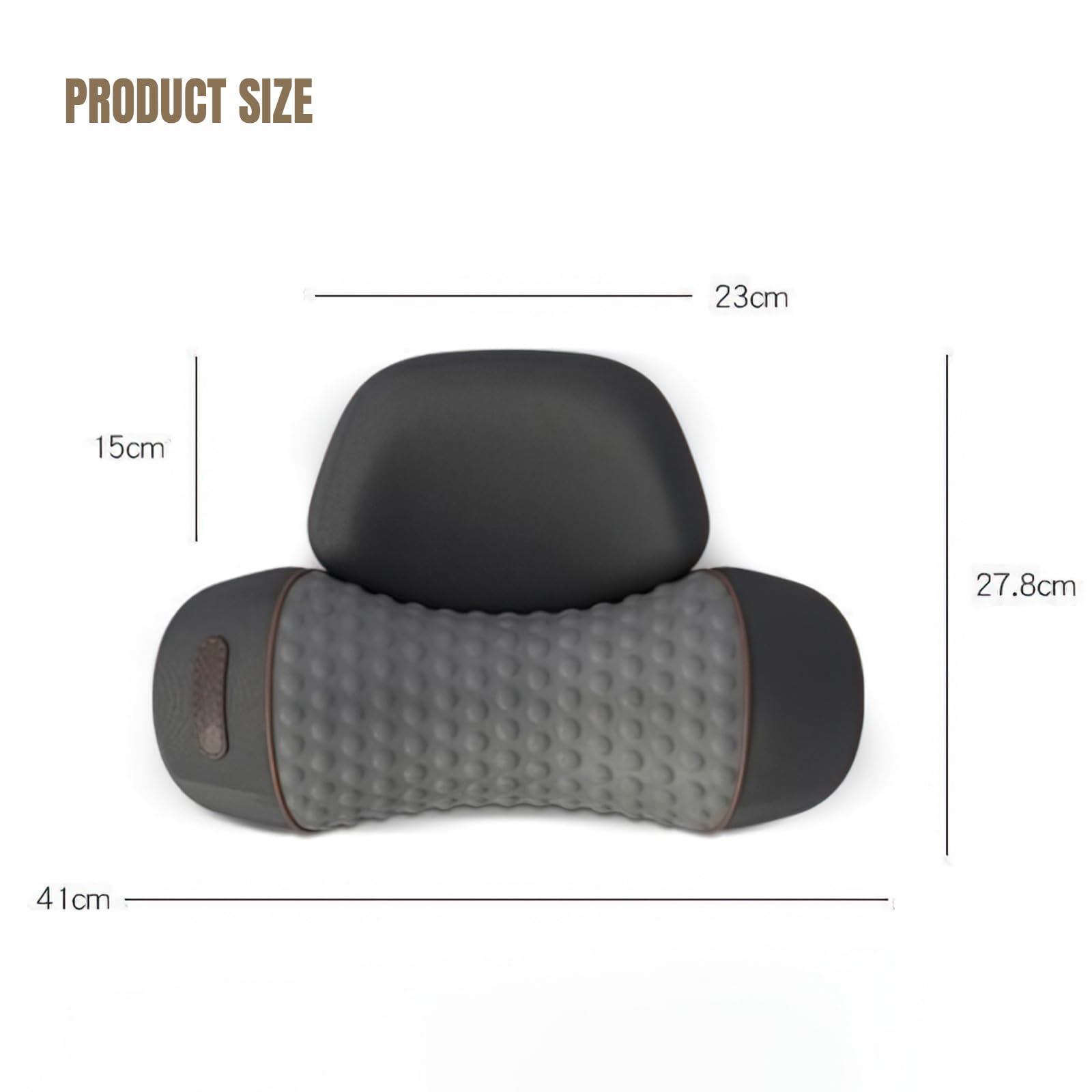 Almohada De Masaje Para El Cuello, Almohada Cervical,Masajeador Espalda y Cervical Almohada Con Vibración y Tracción, Para Hogar y Oficina Aliviar El Dolor De Los Tejidos Profundos (A)