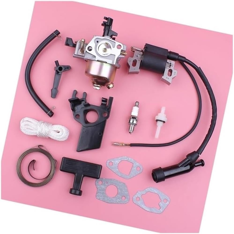Carburetor Ignition Coil Fit for GX160 GX200 5.5HP 6.5HP GX 160 200 Insulator Recoil Starter Rope Handle Grip