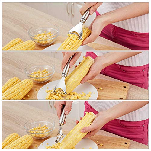 Plaina de Milho Debulhadora de Milho de Aço Inoxidável Ultra Sharp Milho Separador de Cozinha Ferram