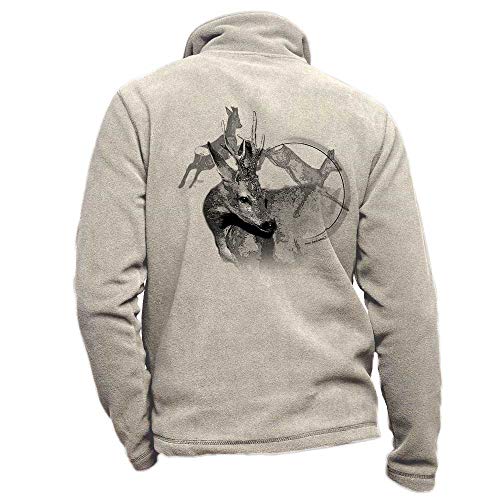 Veste polaire chevreuil pour battue et vêtement de chasse automne