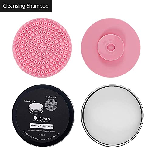 Ducare QJH03 Makeup Brush Cleaner Shampoo Soap Solid Brush Cleaning Mat Removes Cosmetic Color Brush Cleaner Pad thumb #2