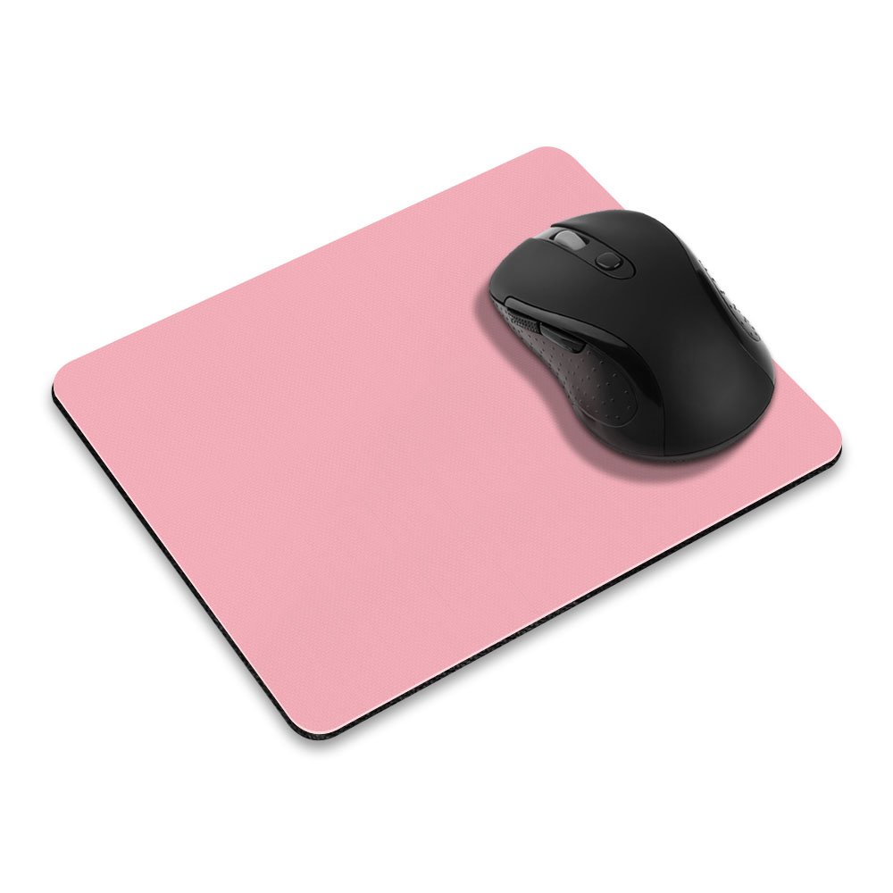 Non-Slip Rectangle Mousepad, FINCIBO Solid Light Pink Mouse Pad for Home, Office and Gaming Desk