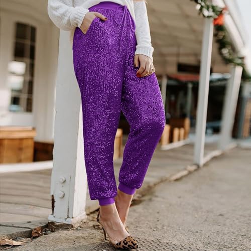 Legging à paillettes extensible taille haute galbe parfait - 3