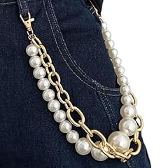 GOLD BIG PEARL CHAIN