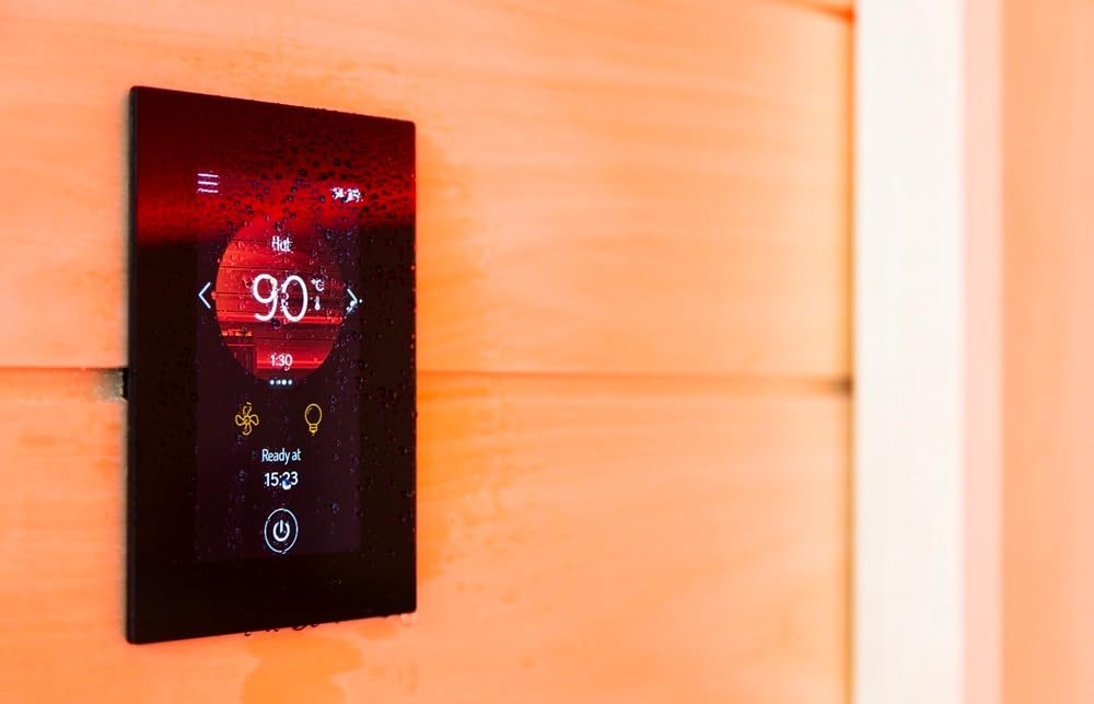 Harvia Fenix FX170 WiFi Core Centralina per sauna 17 kW – Touchscreen 4,3", WiFi, app MyHarvia e sensore porta, IPX3