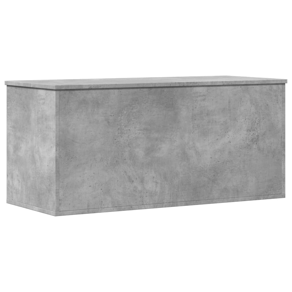 vidaXL Contenitore Grigio Cemento 100x42x46 cm Legno Multistrato Cesta Portaoggetti