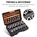 Valkynos Bolt Extractor Kit 14 Pcs, Stripped Bolt Extractor Set, Impact Bolt Nut Removal Tool, Easy Out Remove Rusted, Frozen, Damaged, Rounded-Off Bolt Nut Screw, with Hex Drive, Cr-Mo Steel