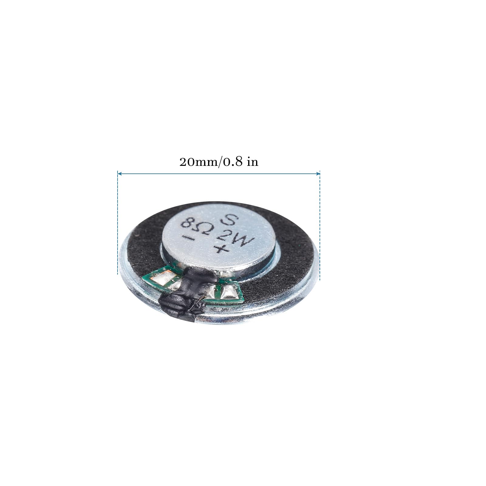 Sourcingmap 2 Pezzi Altoparlanti Mini 2W 8 Ohm – Diametro 28 Mm Con Filo 90 Mm – Per Casse, Computer E Giocattoli