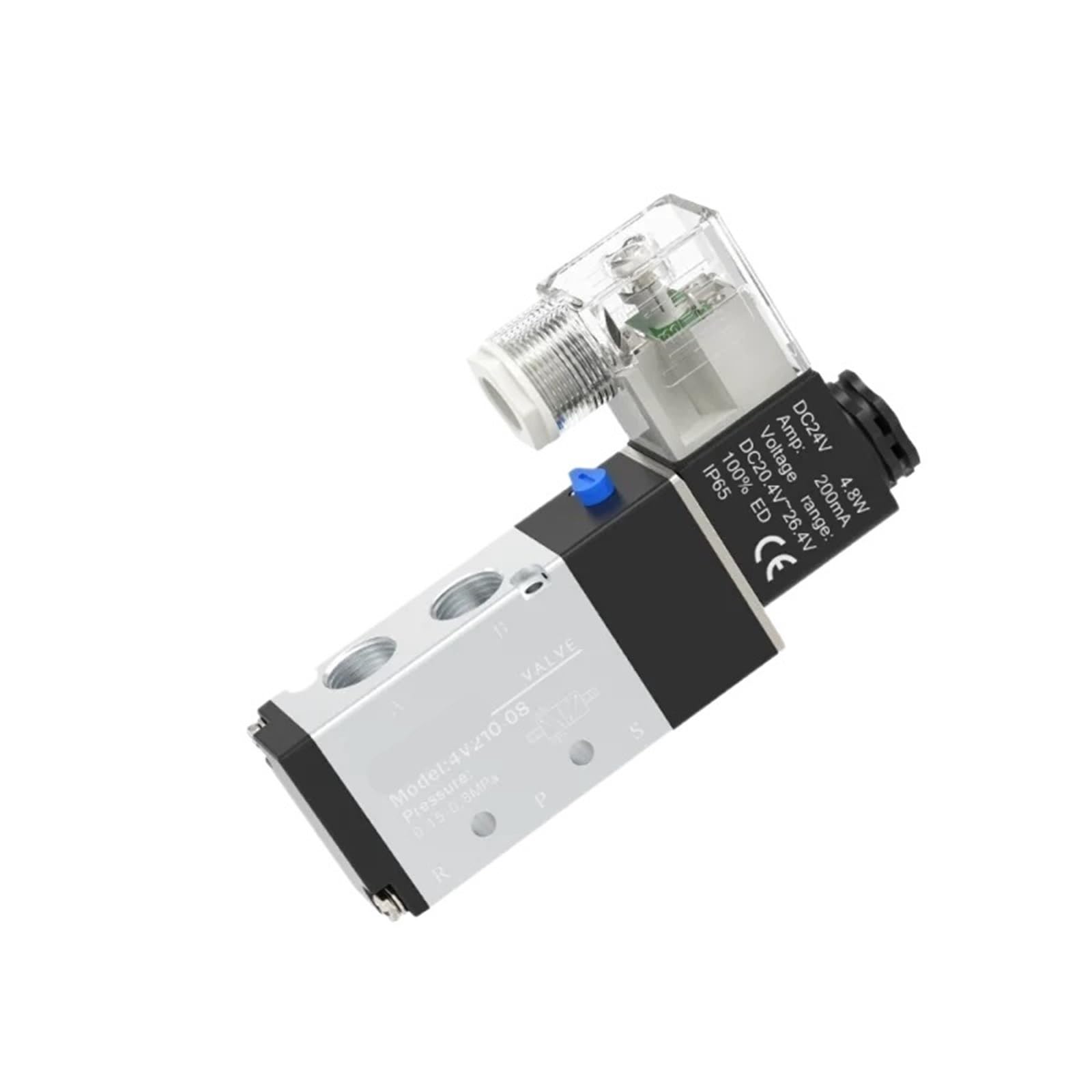 Électrovanne pneumatique 4V210-08 DC 24V 5 voies 2 positions pour contrôle d'air