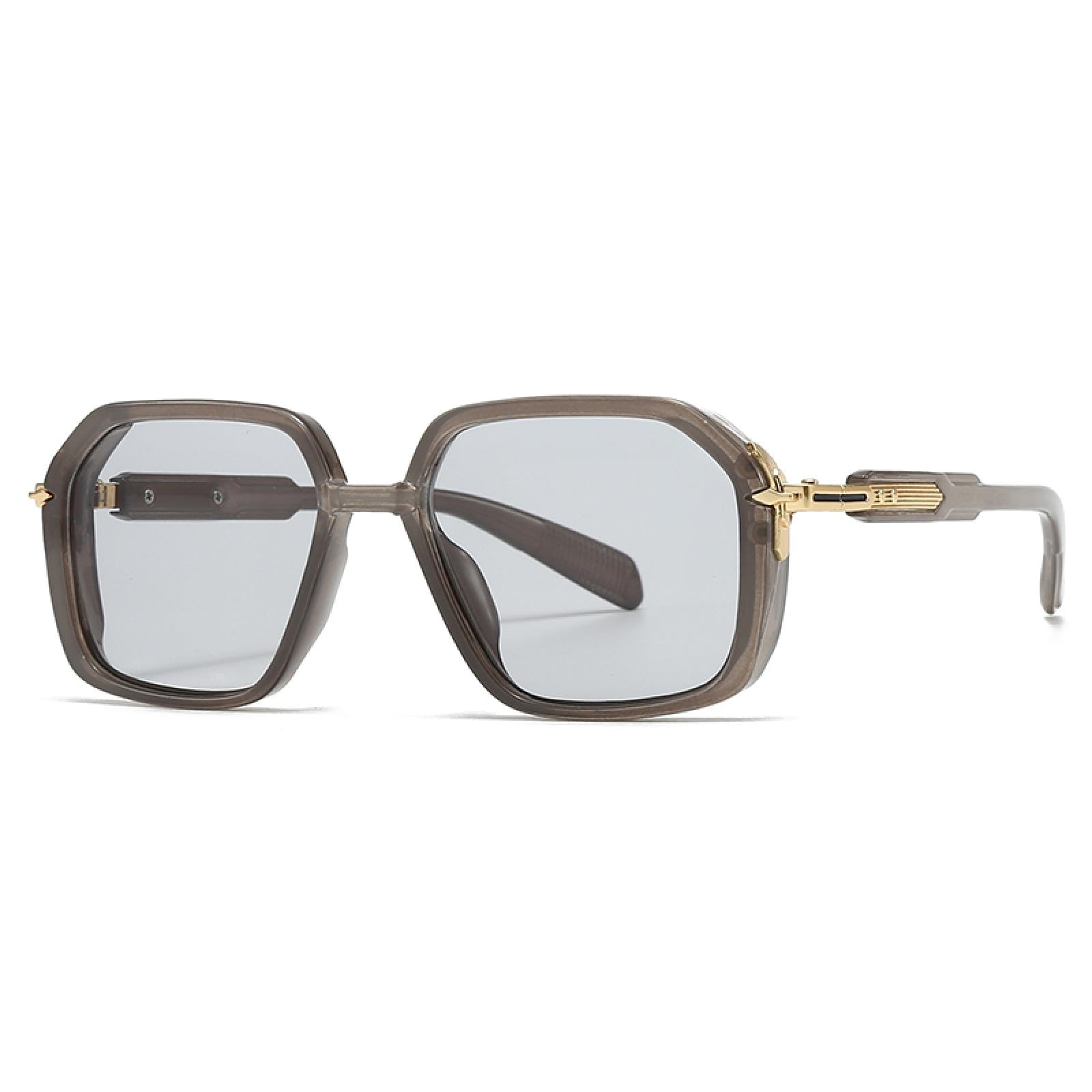 Modne męskie okulary lotnicze retro okulary przeciwsłoneczne kwadratowe okulary przeciwsłoneczne ozdoba na nogę