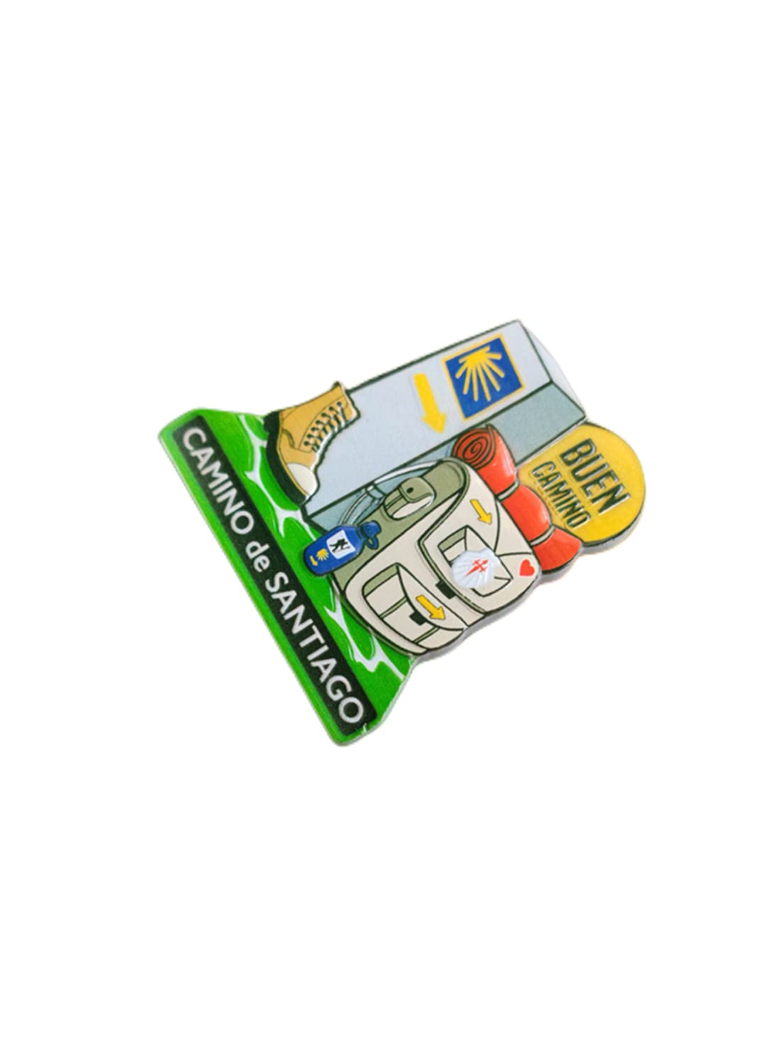 3D Camino de Santiago Christian Pilgrimage Road Spain Fridge Magnet Travel Souvenir Gift Collection Home Kitchen Decoration Magnetic Sticker Craft - Image 4