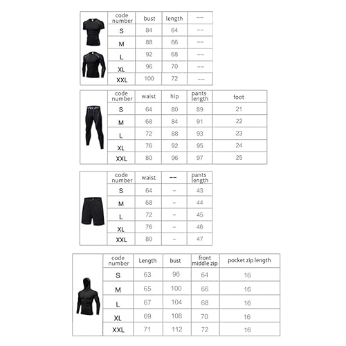 Conjuntos de corrida masculinos 5 peças/conjuntos de compressão, roupas esportivas de basquete, legg