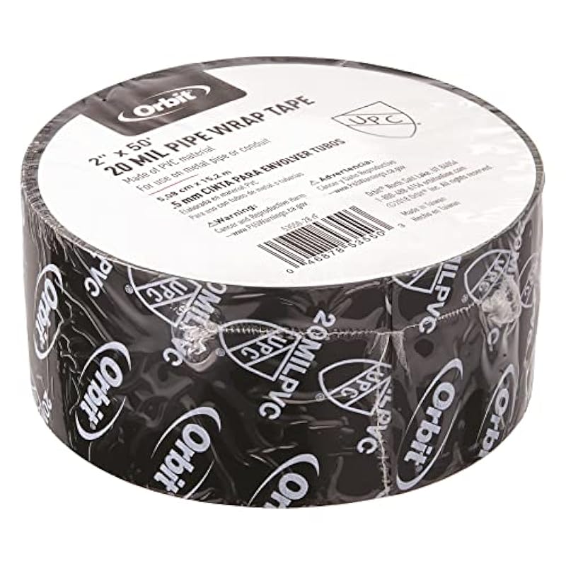 Sprinkler System 2Inch X 50Foot 20 Mil Pipe Wrap Tape