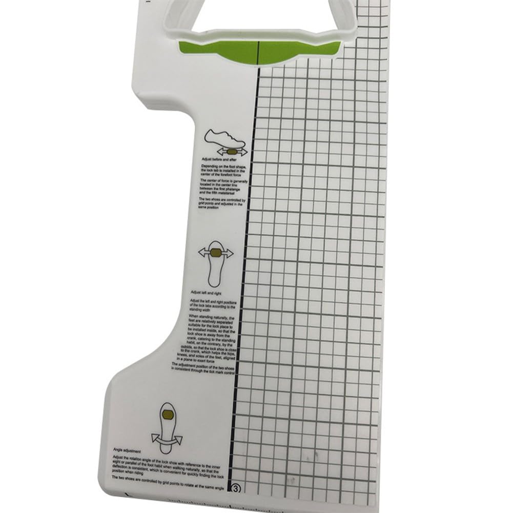 Herramienta de ajuste de tacos de bicicleta, dispositivo de reparación de posicionamiento de autobloqueo para pedales Shimano SPD, medidor de alineación de plástico, color blanco