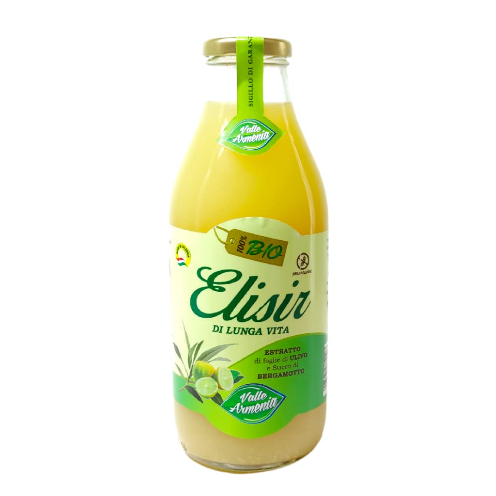 SUCCO DI BERGAMOTTO CON ESTRATTO DI FOGLIE DI ULIVO – BOTTIGLIA DA 750ML (CONFEZIONE DA 6) | GUSTO E BENESSERE IN OGNI SORSO