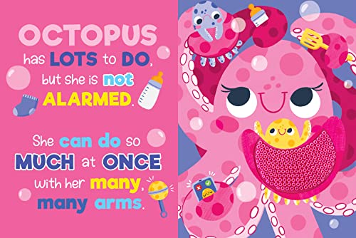 Silly Sea Creatures - Silicone Touch And Feel Board Book - Sensory Board Book #TOP6