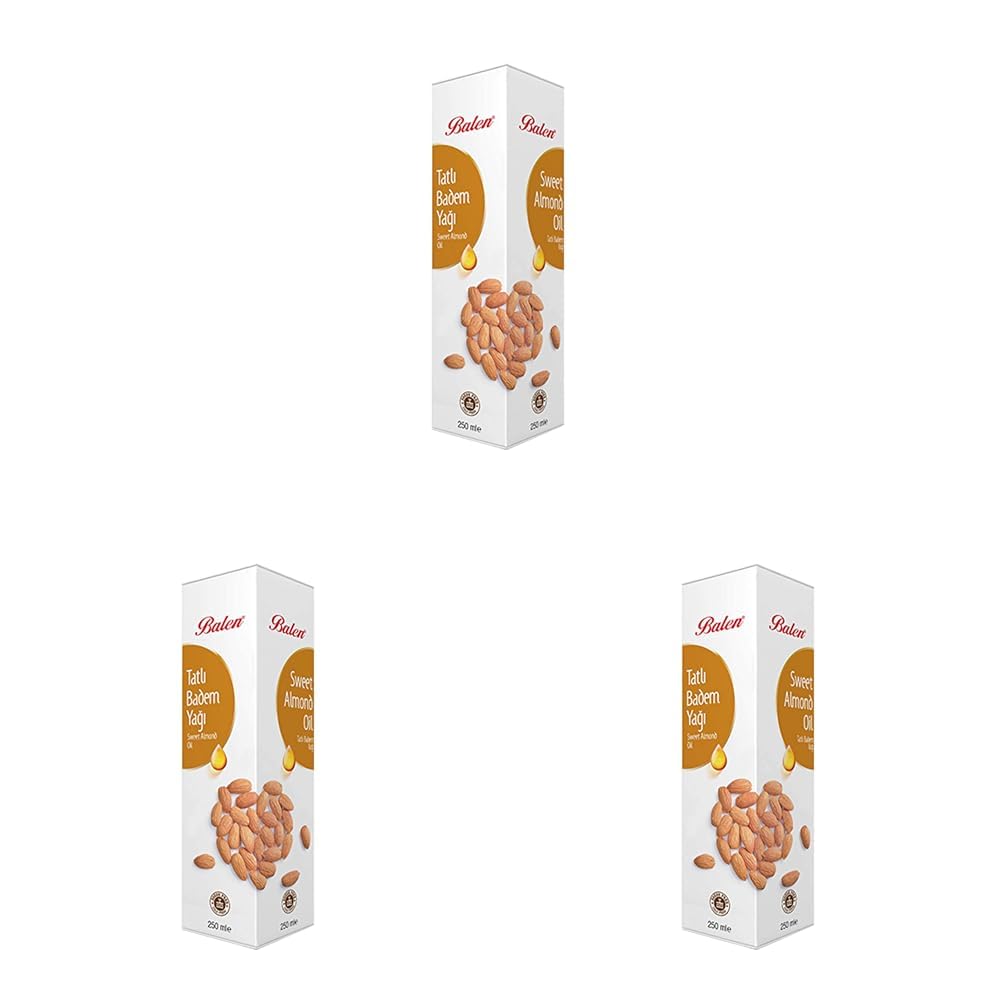 Balen Tatlı Badem Yağı (Soğuk Pres) (3 paketi)