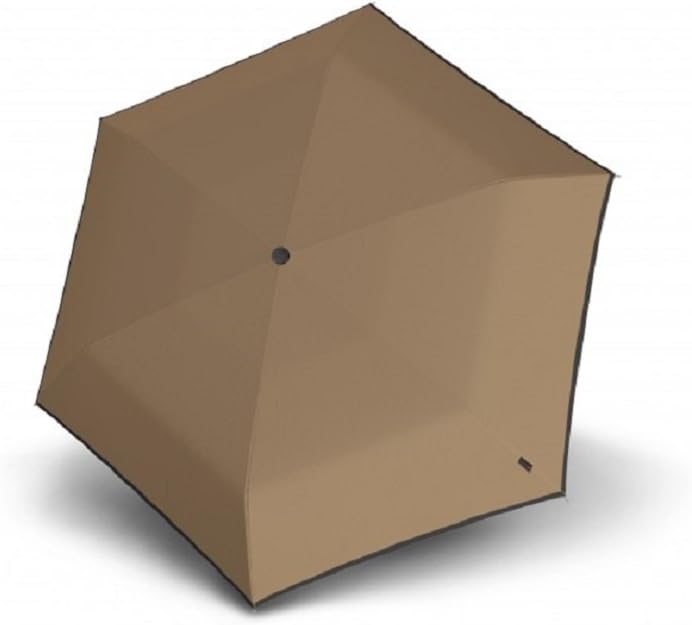 Knirps 881 Flat Compact Slim and Lightweight DuoMatic Auto Open/Close Umbrella, Piping Desert, One Size