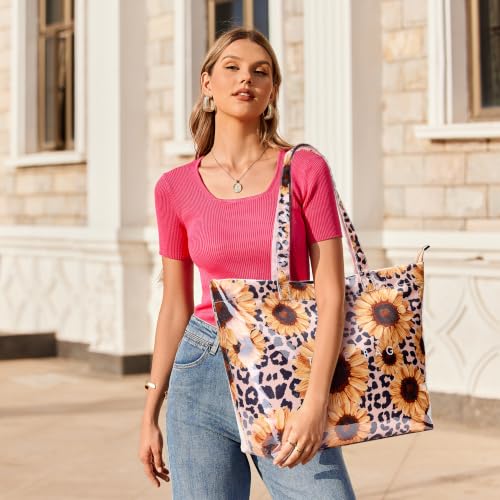 Image of KALIDI PVC Zipper Tote Bag, Jelly Plastic Kraft Paper Summer Beach Bag
