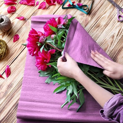 Papier crépon indéchirable pour fabriquer de grandes fleurs géantes suspendues - 4