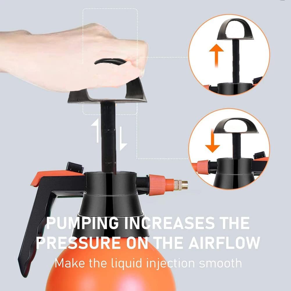 Beaugreen 2 Litre Pump Sprayer Misting Sprayer Spraying Bottle with Adjustable Nozzles for Household Washing,Garden Watering