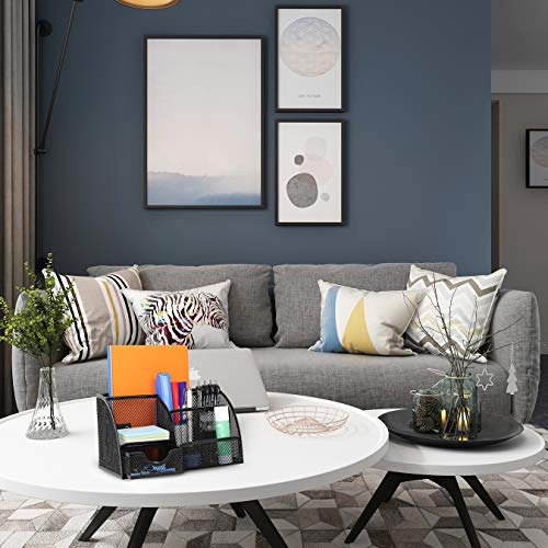 image for Beiz Office Supplies Desk Organizer Caddy with 6 Compartments + 1 Draw