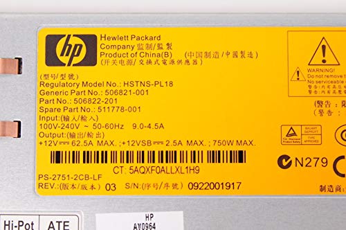 Fuente de alimentación HP 750W Gold renovada miniatura 3