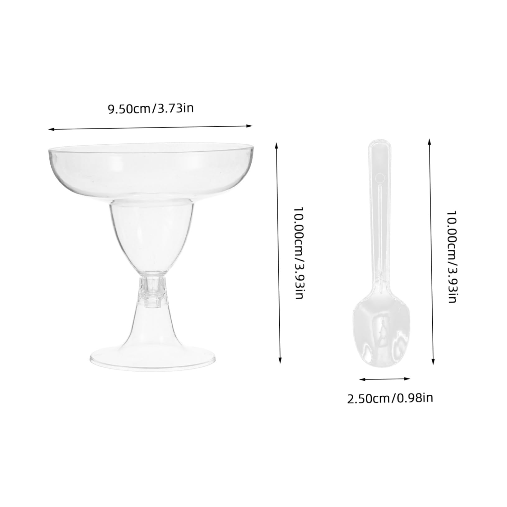 GRIRIW 10 Sets Dessert Cup Portable Pudding Cup Multi-function Pudding Cup Tiramisu Cup Replaceable Mousse Cup Delicate Mousse Cup Party Pudding Cup Household Pudding Cup Transparent