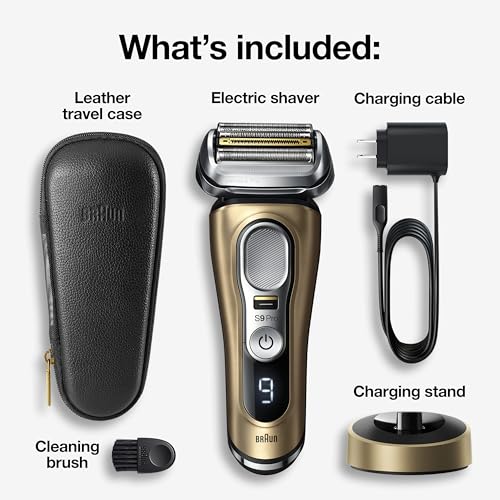 Image of Braun Series 9 Pro 9419s Electric Shaver for Men, Wet & Dry Razor, Shaving Kit with 4+1 Head with ProLift Trimmer