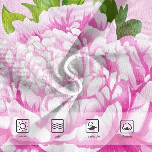 Colorful Toddler Girls Underwear 2t Cotton Panties Little Girl Pink Peonies Green Leaves Briefs Undies Kids3