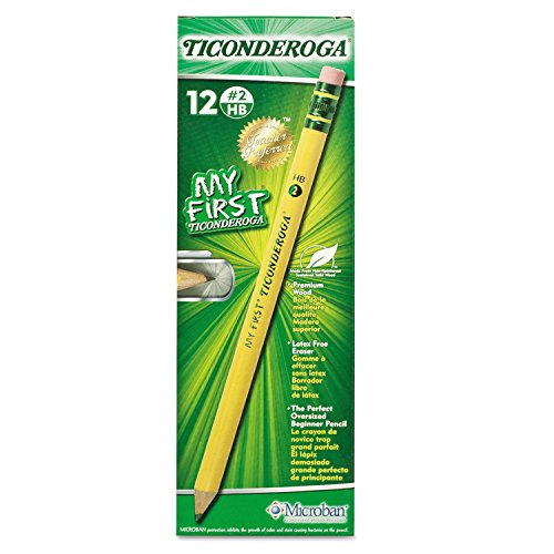 Ticonderoga 33312 Lápiz de Madera HB #2 Amarillo 1 Docena miniatura 2