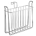 InterDesign Classico Newspaper and Magazine Rack for Bathroom Storage, Over the Tank - Chrome