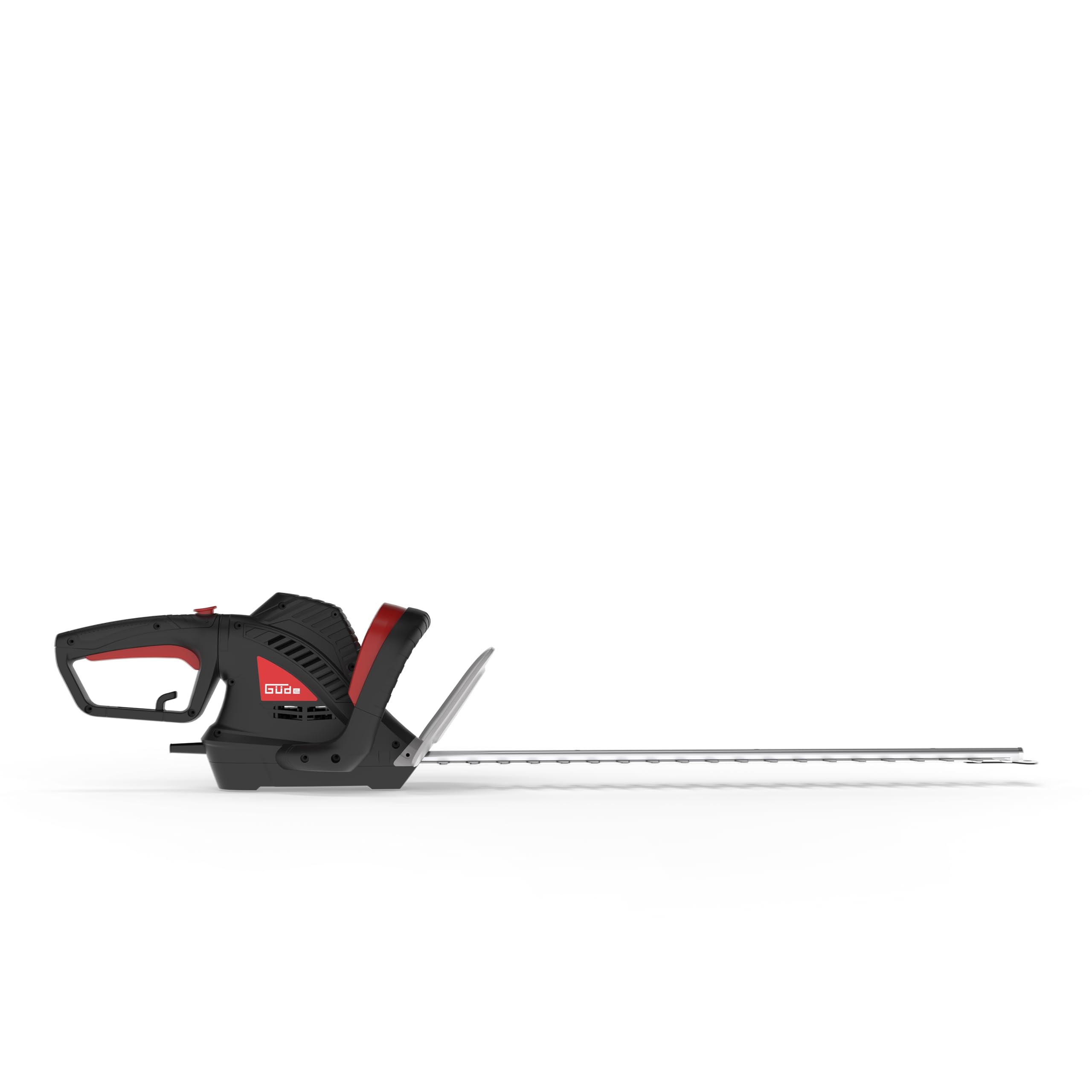 Güde GEH 660-750 - Cortasetos eléctrico (230 V, Potencia de Motor de 750 W, Longitud de Corte de 61 cm, Grosor de Corte de 2,4 cm, Mango Giratorio, Engranaje metálico, Parada mecánica de Cuchillo)