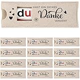 14 Stück Dankeschön Geschenke, Klein Filz Schokoriegel Hülle, Du hast ein dickes Danke Verdient, Dankeschön Geschenk für Kollegen Team Familie Abschied Geburtstag, Kleines Dankeschön Geschenk 2026