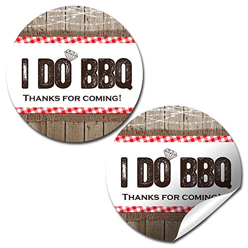 Étiquettes fiançailles I Do BBQ pour célébrer votre amour en toute simplicité