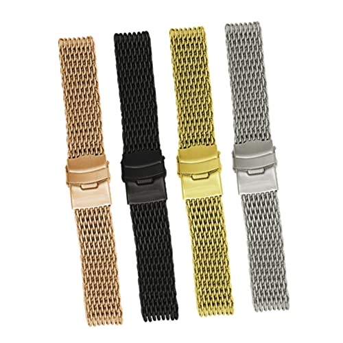 Bande de montre en métal et bracelet en maille inoxydable FOMIYES avec boucle réglable de rechange