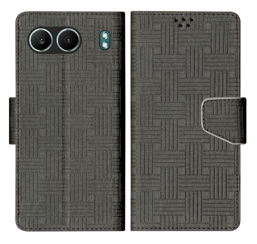 Image of SBMS Flip Cover for OnePlus Nord 4 5G Back Cover Case with Magnatic Closure | Inbuilt Stand | Card & Money Pocket (Mat Black)