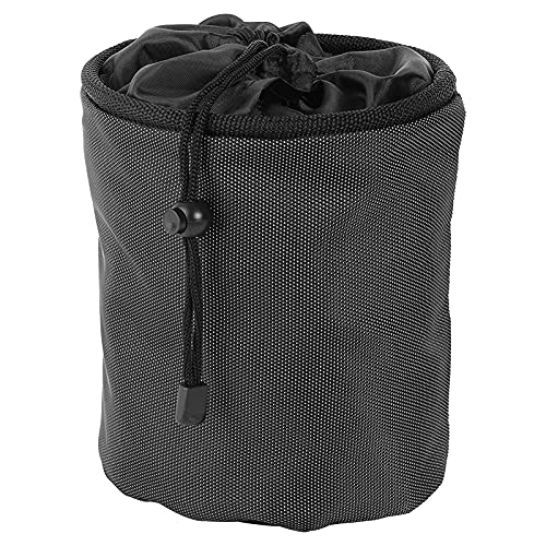 tulipde Clothespin Holder Bag Outdoor, Clothespin Bag, Black Drawstring Organizer, With Secure Carabiner Hanging Hook, For Clothesline Outdoor Clothes Pegs