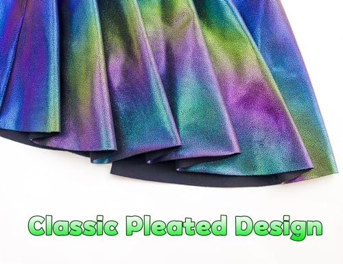 Image of Gnainach Girls Skorts High Waist Athletic Skirts with Shorts Stretchy Activewear for Teens Kids Performance Tennis