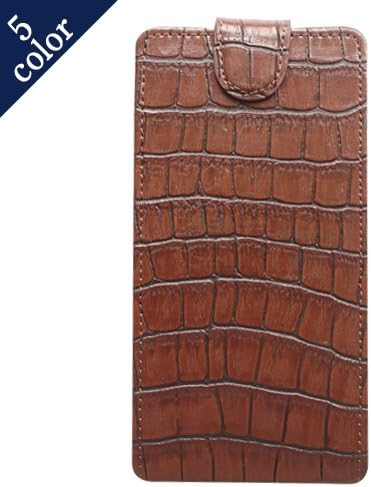 Amazon Co Jp Gentian Aquos Pad Sh 06f Docomo 専用 スマホケース クラシカル クロコダイル風 縦型 縦開き レザー ケース カバー Aquos Phone Y04ブラウン Y1 Sh 06f D002w40 Y04 家電 カメラ