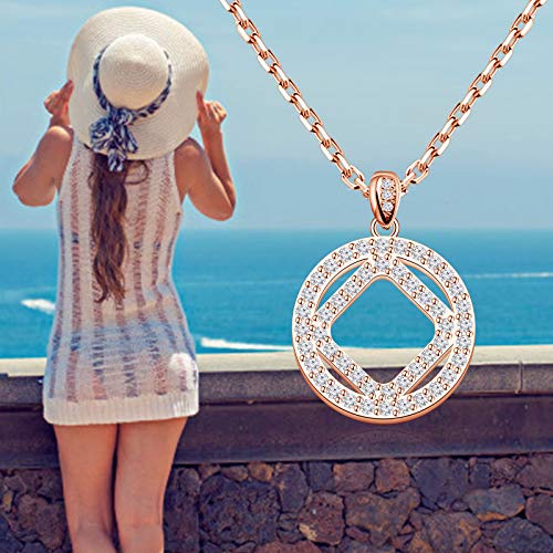 MAOFAED Sobriety Gift Recovery NA Narcotics Anonymous Birthday Gift NA Necklace New Beginnings Gift3