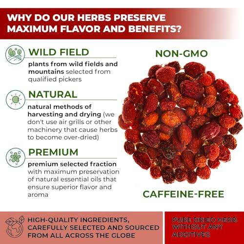 Image of 16 oz. Hawthorn Berry Herb Tea Espino blanco (Crataegus L.) - 453g Hawthorn Berry Tea