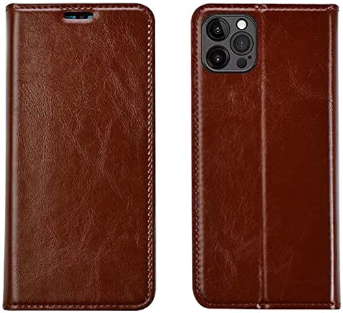Étui portefeuille iPhone 12 Pro KANUZ marron en cuir