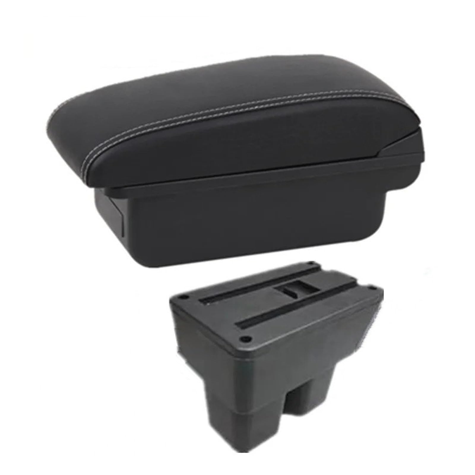 Ggwqoops Car Armrests For Suzuki For Jimny For JB74 2019-2025 Armrest Box Car Storage Interior Dedicated Retrofit Accessories Armrest Box(A1 white line No USB)