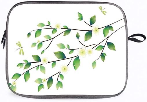 Amazon おしゃれ パソコンバッグ カラフルなシ カスタムパターン ケース 10インチ トンボ 小さなトンボとジャスミン環境植物イラスト 緑白の葉 Misimatrer Pcバッグ ケース スリーブ 通販 Amazon おしゃれ パソコンバッグ カラフルなシ カスタムパターン ケース 10インチ トンボ 小さなトンボとジャスミン環境植物イラスト 緑白の葉 Misimatrer Pcバッグ ケース スリーブ 通販