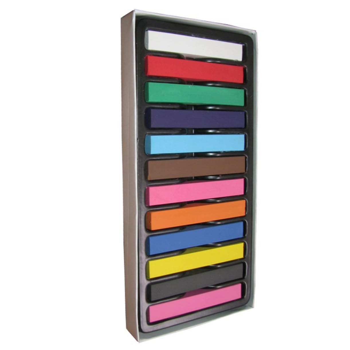 Gessetti per Chioma Temporanei 12 Colori, Kit per Tinte DIY