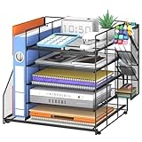 ReePlan Schreibtisch Organizer und Zubehör, 5-stufiger Multifunktionaler Stiftehalter mit Schublade und Ablagefächer, für Büro, Schule, Zuhause